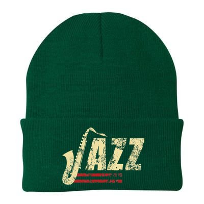 Vintage Jazz Lovers Music Band Player Saxophone Knit Cap Winter Beanie