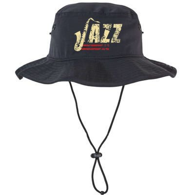 Vintage Jazz Lovers Music Band Player Saxophone Legacy Cool Fit Booney Bucket Hat