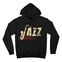 Vintage Jazz Lovers Music Band Player Saxophone Tall Hoodie