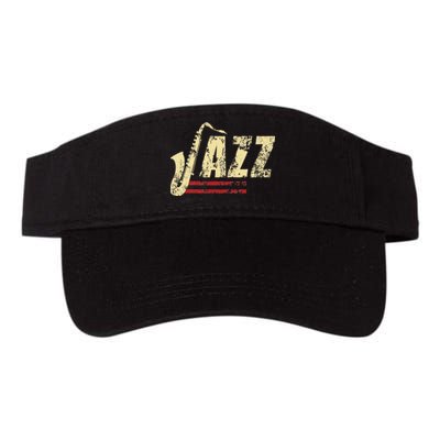 Vintage Jazz Lovers Music Band Player Saxophone Valucap Bio-Washed Visor