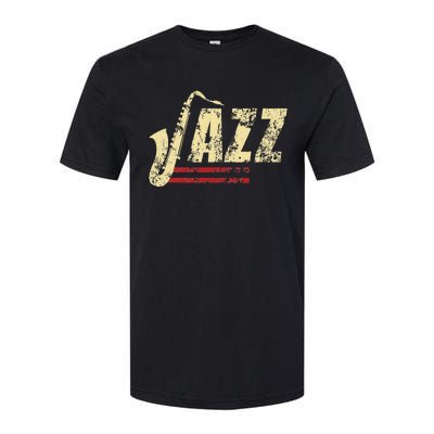 Vintage Jazz Lovers Music Band Player Saxophone Softstyle CVC T-Shirt