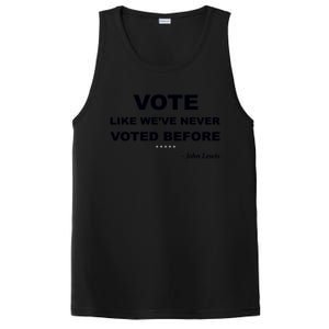 Vote John Lewis Quote Like We've Never Voted Before PosiCharge Competitor Tank