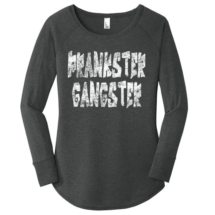 Vintage Joke Lover Prank Artist Design Prankster Gangster Women's Perfect Tri Tunic Long Sleeve Shirt