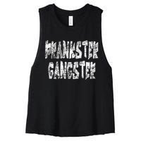 Vintage Joke Lover Prank Artist Design Prankster Gangster Women's Racerback Cropped Tank