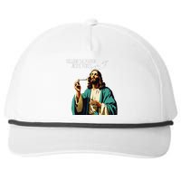 Vintage Jesus Meme Selling Salvation God Smoking Christ Snapback Five-Panel Rope Hat