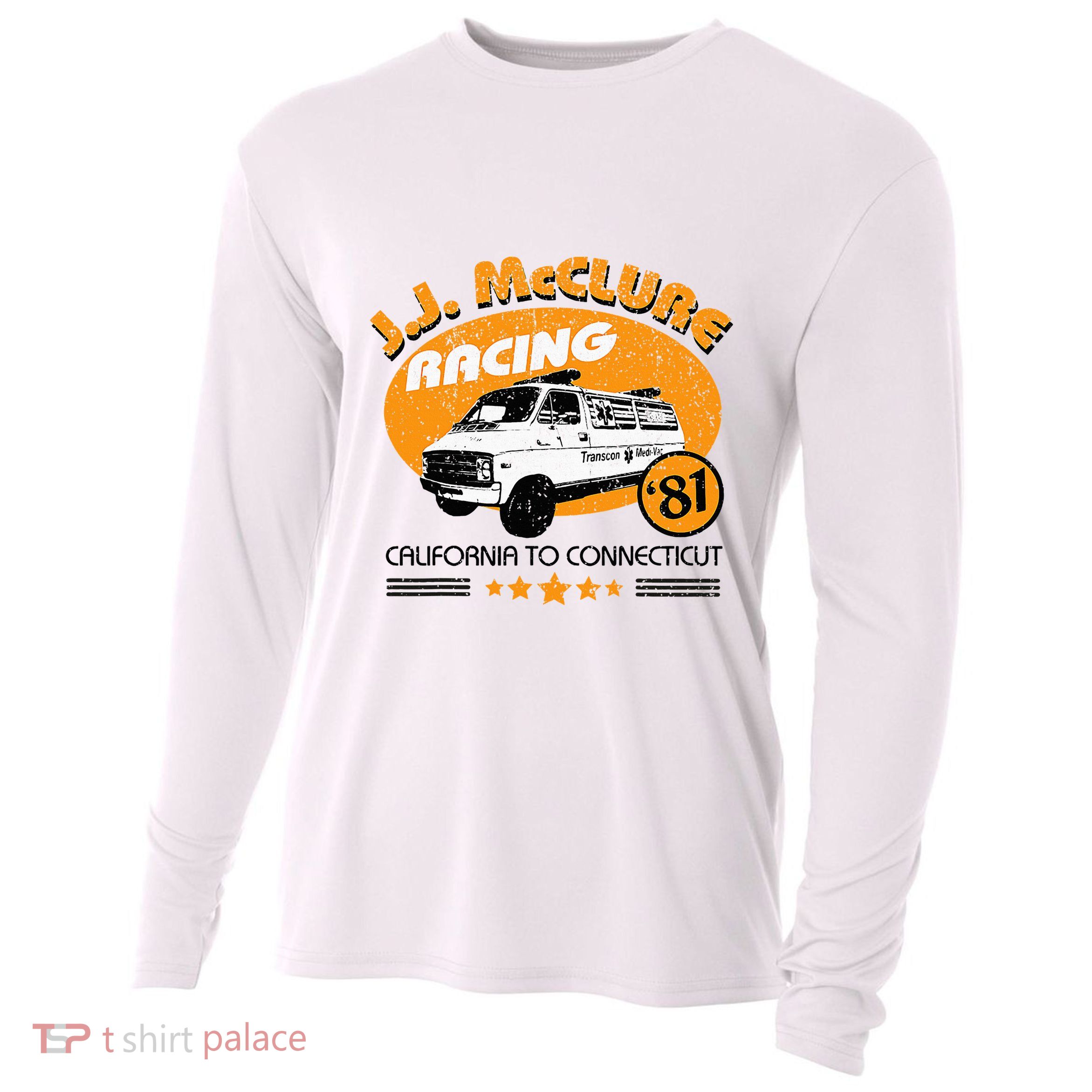 Vintage Jj Mcclure Racing V2 Cooling Performance Long Sleeve Crew