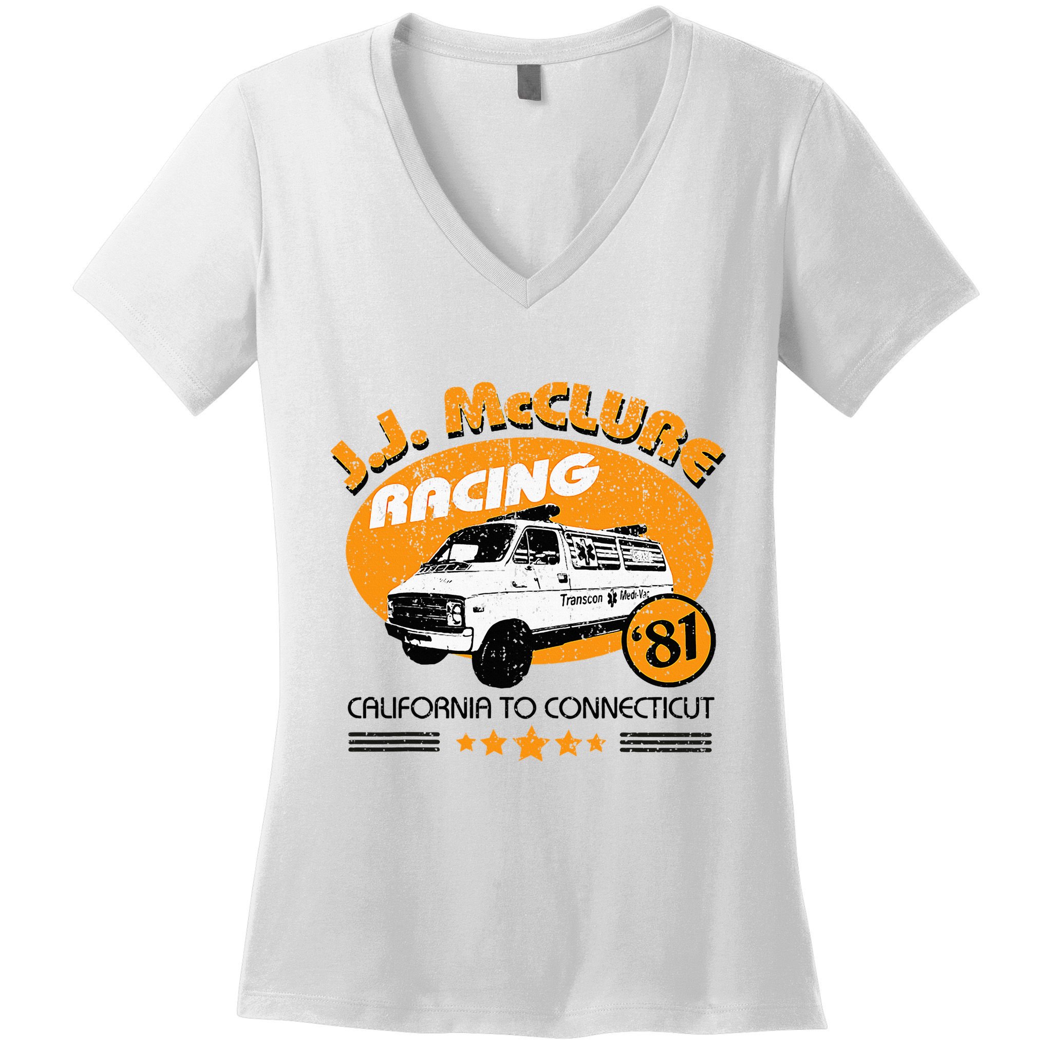 Vintage Jj Mcclure Racing V2 Women's V-Neck T-Shirt