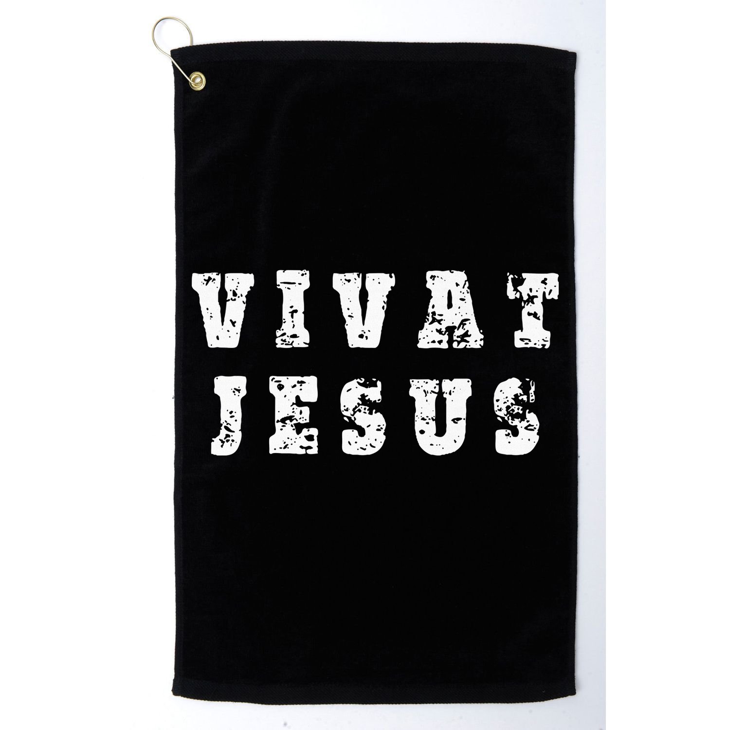 Vivat Jesus May Jesus Live Distressed Design Golf Towel