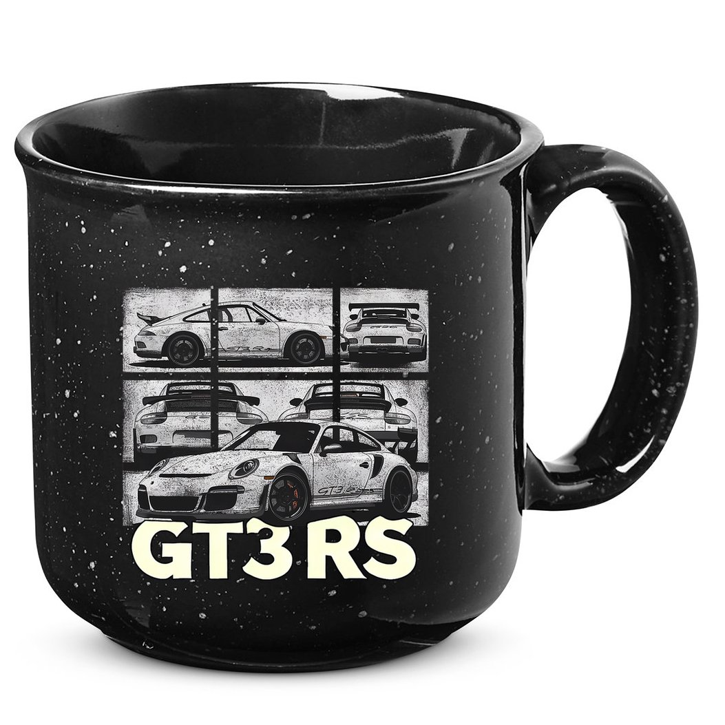 Vintage Jdm Motorsports Car Drift Gt3 Rs Car Comic Style 15oz Campfire Ceramic Mug