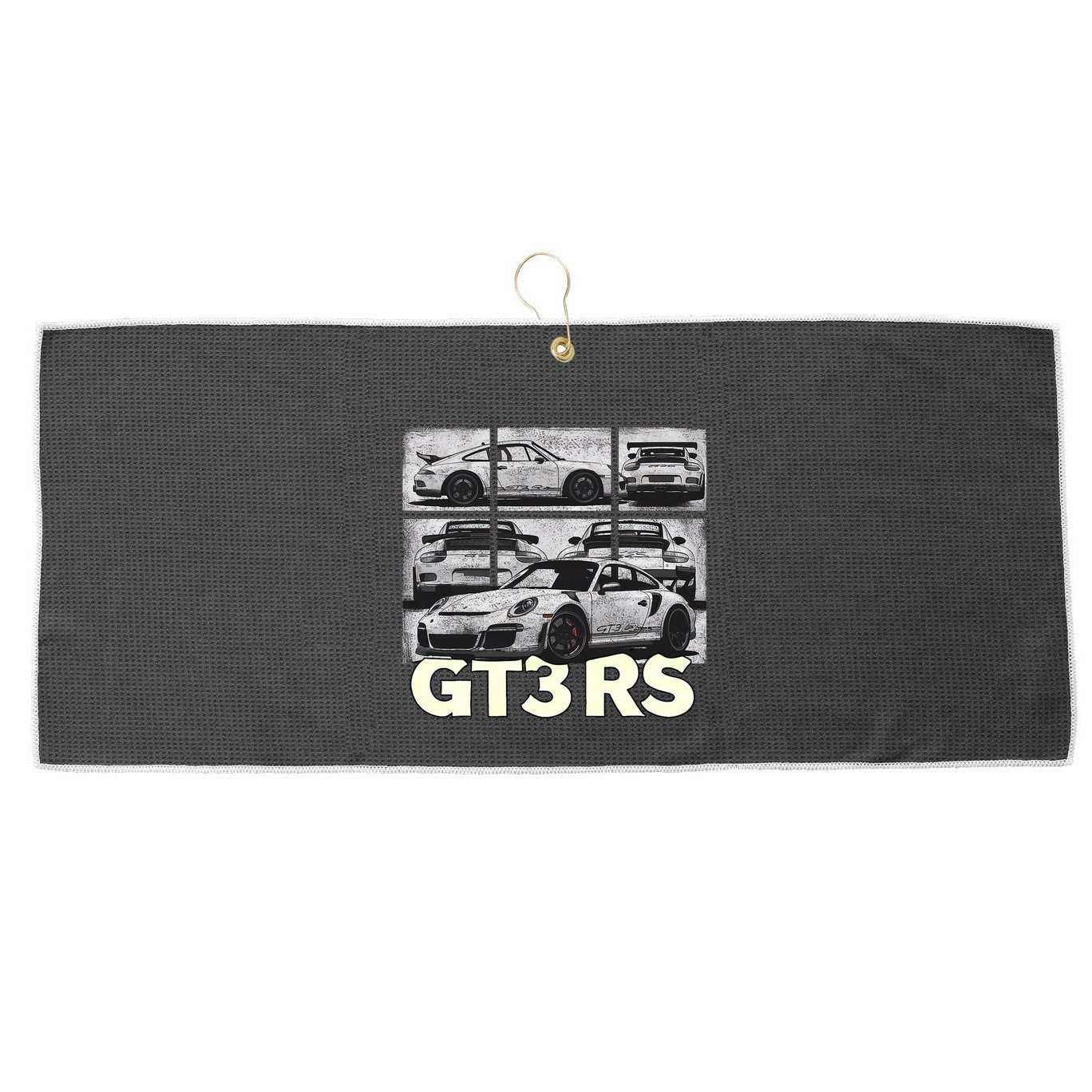 Vintage Jdm Motorsports Car Drift Gt3 Rs Car Comic Style Large Microfiber Waffle Golf Towel