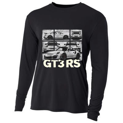 Vintage Jdm Motorsports Car Drift Gt3 Rs Car Comic Style Cooling Performance Long Sleeve Crew