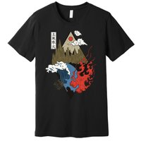 vintage Japanese Nature Elements Art Spiritual nature  Premium T-Shirt