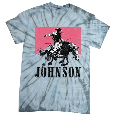 Vintage Johnson Name Personalized Tie-Dye T-Shirt