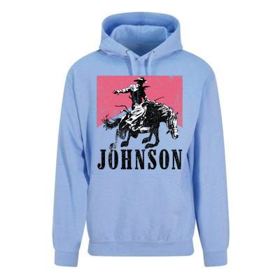 Vintage Johnson Name Personalized Unisex Surf Hoodie