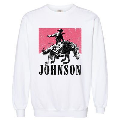 Vintage Johnson Name Personalized Garment-Dyed Sweatshirt