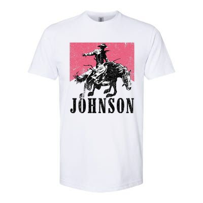 Vintage Johnson Name Personalized Softstyle CVC T-Shirt