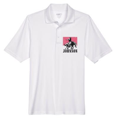 Vintage Johnson Name Personalized Men's Origin Performance Pique Polo