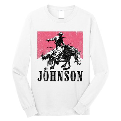 Vintage Johnson Name Personalized Long Sleeve Shirt