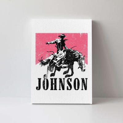 Vintage Johnson Name Personalized Canvas