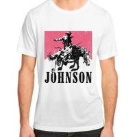 Vintage Johnson Name Personalized Adult ChromaSoft Performance T-Shirt