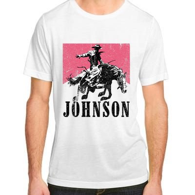 Vintage Johnson Name Personalized Adult ChromaSoft Performance T-Shirt