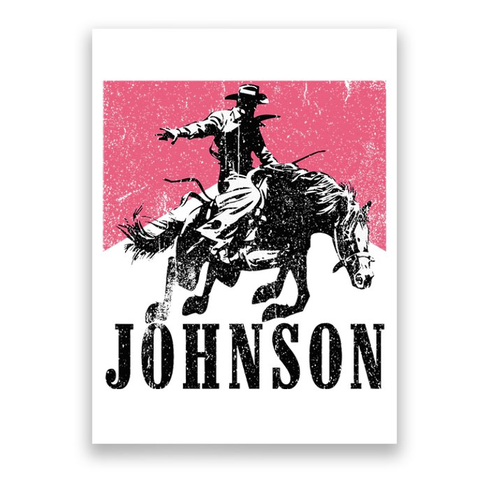 Vintage Johnson Name Personalized Poster