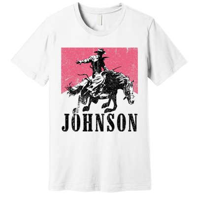 Vintage Johnson Name Personalized Premium T-Shirt