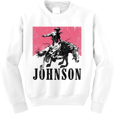 Vintage Johnson Name Personalized Kids Sweatshirt