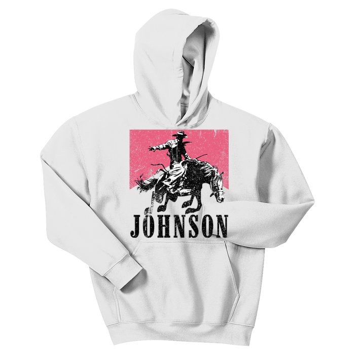 Vintage Johnson Name Personalized Kids Hoodie