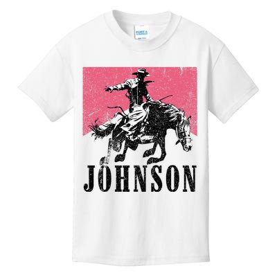 Vintage Johnson Name Personalized Kids T-Shirt