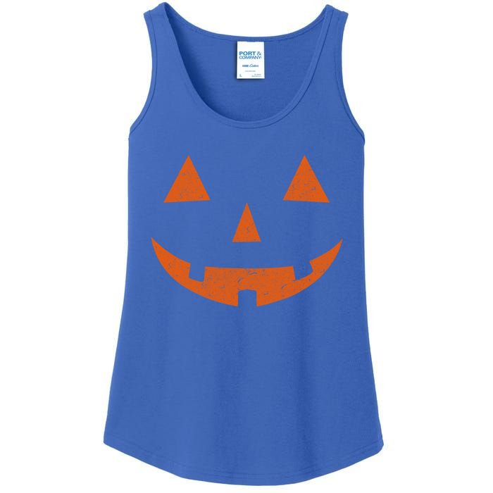 Vintage Jack O Lantern Jackolantern Pumpkin Face Gift Ladies Essential Tank