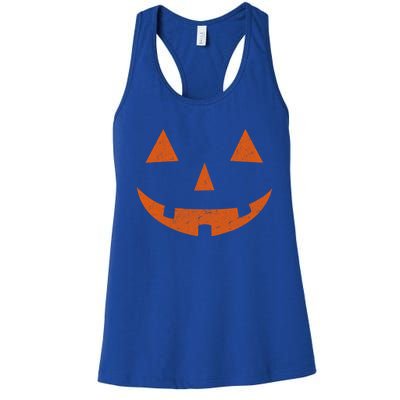 Vintage Jack O Lantern Jackolantern Pumpkin Face Gift Women's Racerback Tank