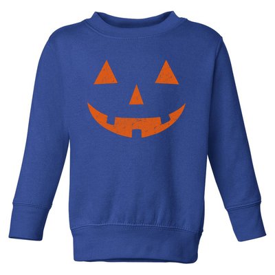 Vintage Jack O Lantern Jackolantern Pumpkin Face Gift Toddler Sweatshirt