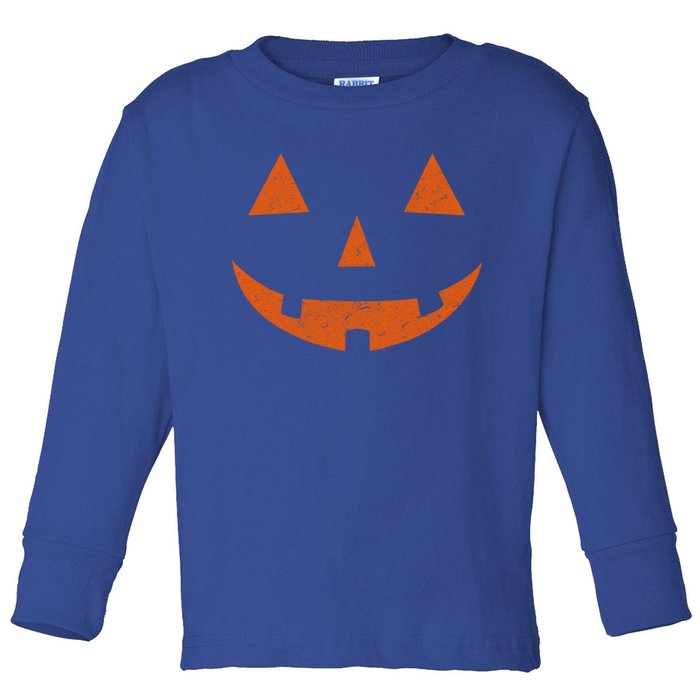 Vintage Jack O Lantern Jackolantern Pumpkin Face Gift Toddler Long Sleeve Shirt