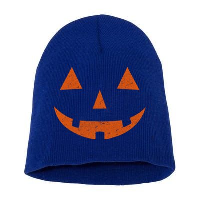 Vintage Jack O Lantern Jackolantern Pumpkin Face Gift Short Acrylic Beanie