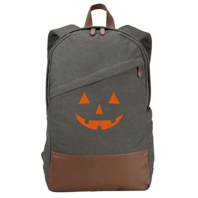 Vintage Jack O Lantern Jackolantern Pumpkin Face Gift Cotton Canvas Backpack