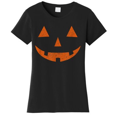 Vintage Jack O Lantern Jackolantern Pumpkin Face Women's T-Shirt