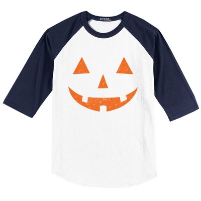 Vintage Jack O Lantern Jackolantern Pumpkin Face Gift Baseball Sleeve Shirt