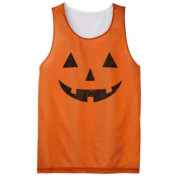 Vintage Jack O Lantern Jackolantern Pumpkin Face Mesh Reversible Basketball Jersey Tank