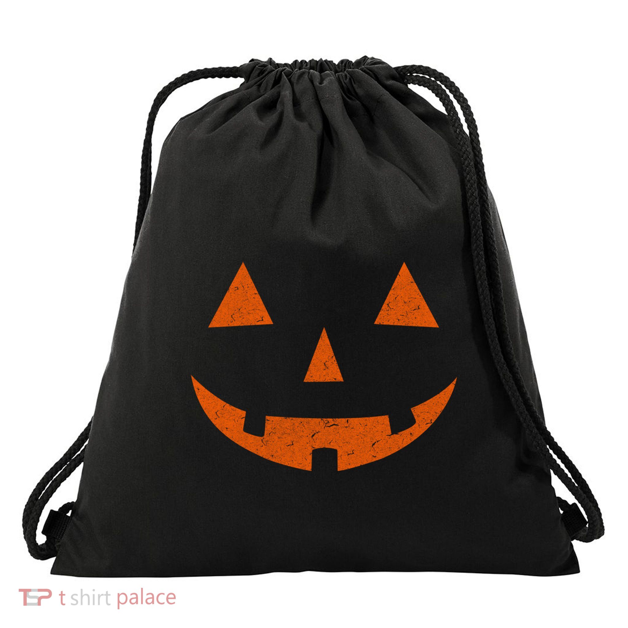 Vintage Jack O Lantern Jackolantern Pumpkin Face Gift Drawstring Bag