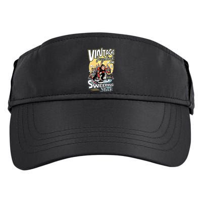 Vintage Joystick Or Sweeping Stick Gamer Funny Curling Gift Adult Drive Performance Visor