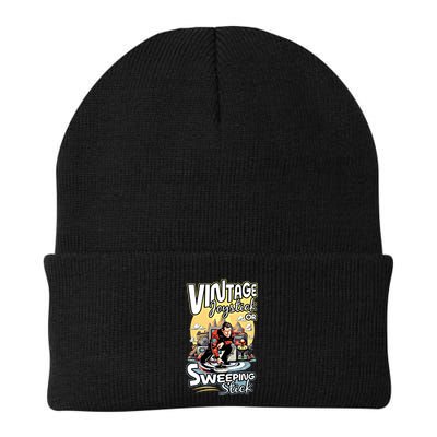 Vintage Joystick Or Sweeping Stick Gamer Funny Curling Gift Beanie
