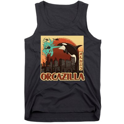 Vintage Japanese Orcazilla Poster Tank Top