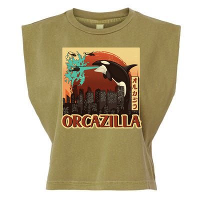 Vintage Japanese Orcazilla Poster Garment-Dyed Women's Muscle Tee