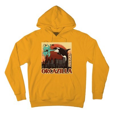 Vintage Japanese Orcazilla Poster Hoodie