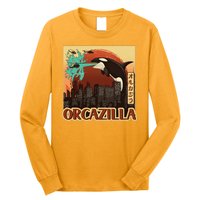 Vintage Japanese Orcazilla Poster Long Sleeve Shirt