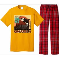 Vintage Japanese Orcazilla Poster Pajama Set