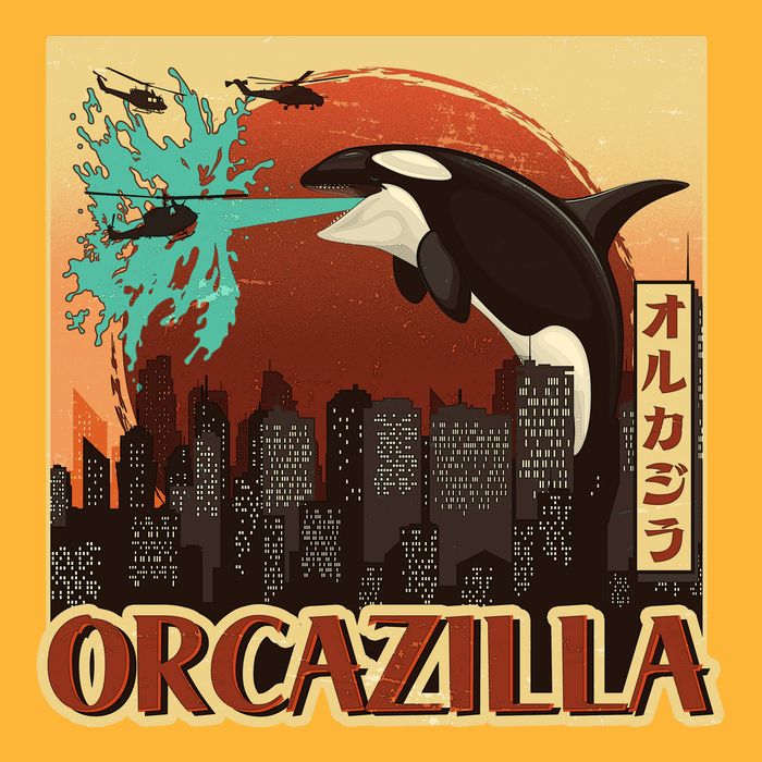 Vintage Japanese Orcazilla Poster Toddler T-Shirt