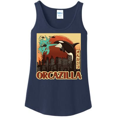 Vintage Japanese Orcazilla Poster Ladies Essential Tank