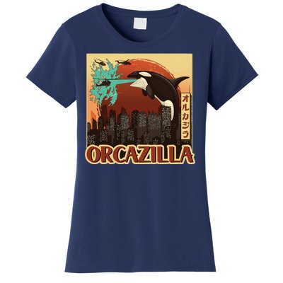 Vintage Japanese Orcazilla Poster Women's T-Shirt